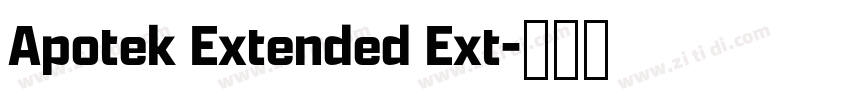 Apotek Extended Ext字体转换